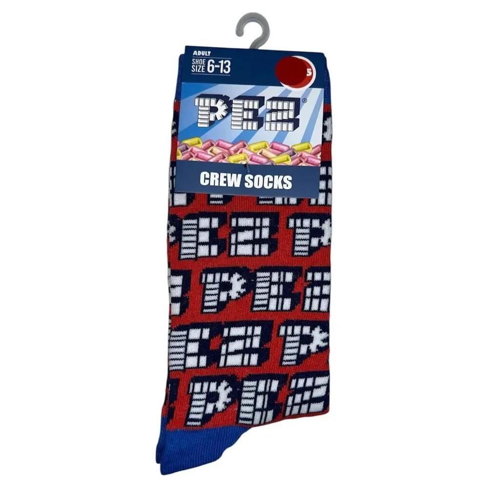 3x Pez Candy Novelty Fun Crew Socks Size 6-13